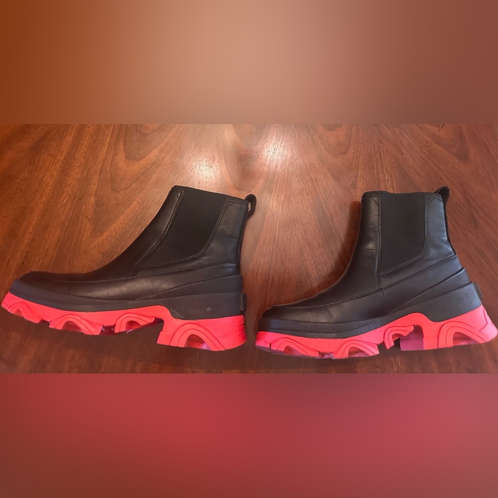 Sorel Brex Chelsea Ankle Platform Boots Genuine Leather Size 8